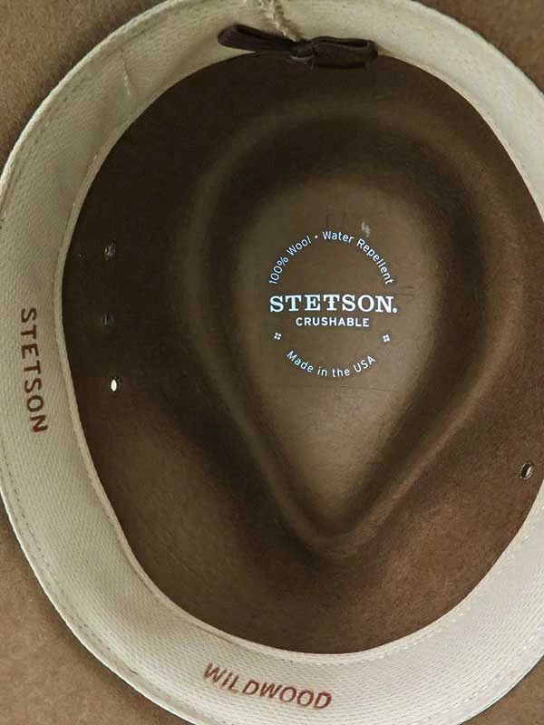 Stetson SWWDWD-813211 Wildwood Crushable Wool Felt Hat Acorn - Image 2