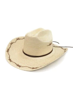 SunBody HGKC-BW2 Kids Cattleman Barbed Wire Straw Hat Natural