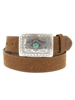 Tony Lama C50189 Womens Navajo Spirit Belt Aged Bark