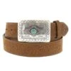 Tony Lama C50189 Womens Navajo Spirit Belt Aged Bark