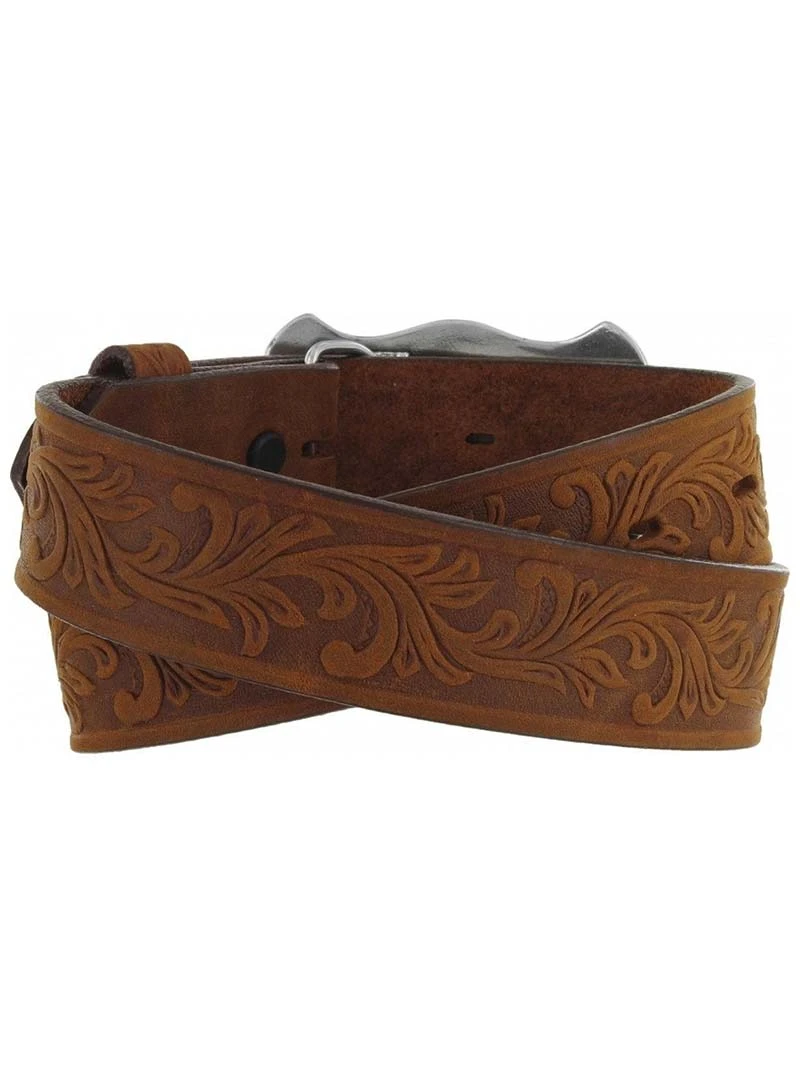 Tony Lama C60119 Kids Little Texas Belt Aged Bark - Image 2