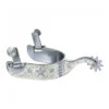 Tough 1 78-9658-0-0 Authentic Sweet Iron Stars Engraved Silver Spurs