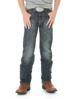 Wrangler 88JWZBZ 88BWZBZ Kids Retro Slim Straight Jean