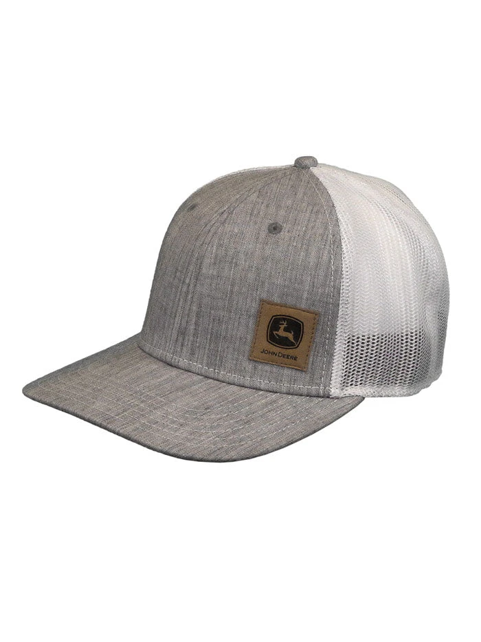 John Deere LP73374 Suede Logo Cap Grey