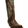Corral C3925 Ladies Inlay & Embroidery Wing Tip Western Boot Brown