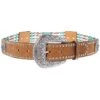 Nocona N3412744 Womens Beads & Floral Concho Western Belt Brown