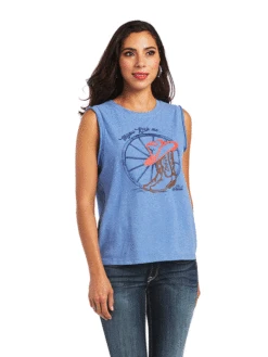 Ariat 10040514 Womens Mama Tee Reykjavik Blue