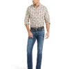 Ariat 10042327 Mens Keon Standard Fitted Shirt Snow Bunting