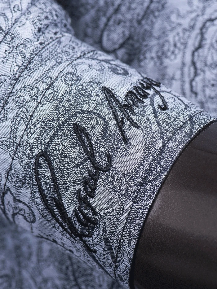 Rangers 238CA01 Rafael Amaya Mens Western Shirt Grey - Image 3