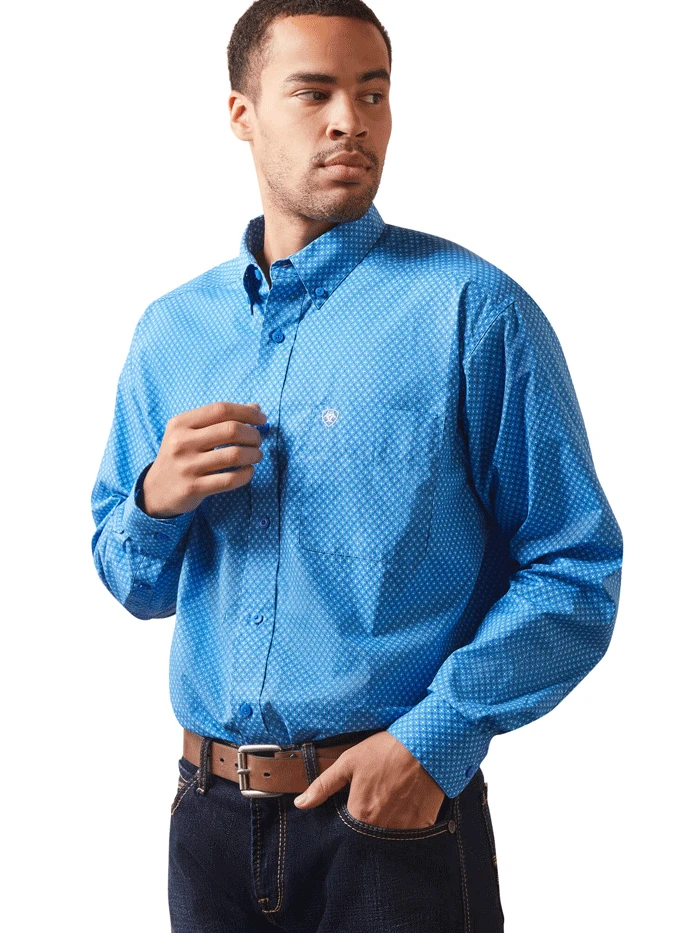 Ariat 10043770 Mens Lloyd Classic Fit Shirt Blue