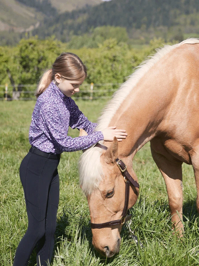 Kerrits 60524-BLK Kids Ice Fil Performance Riding Tight Black - Image 5