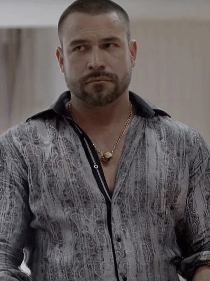 Rangers 238CA01 Rafael Amaya Mens Western Shirt Grey - Image 4