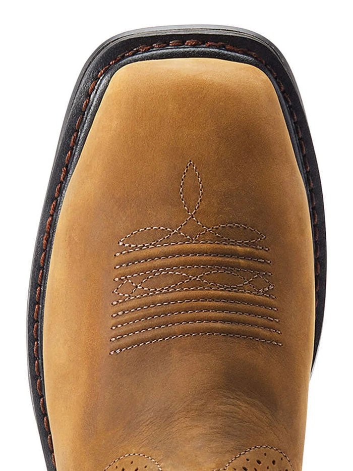 Ariat 10044544 Mens Sierra Shock Shield H20 Steel Toe Distressed Brown - Image 4