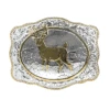 Crumrine 38062 Vintage Buck Buckle Silver