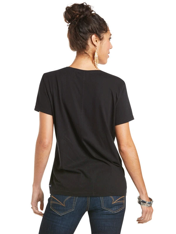 Ariat 10035202 Womens Element T-Shirt Black - Image 2