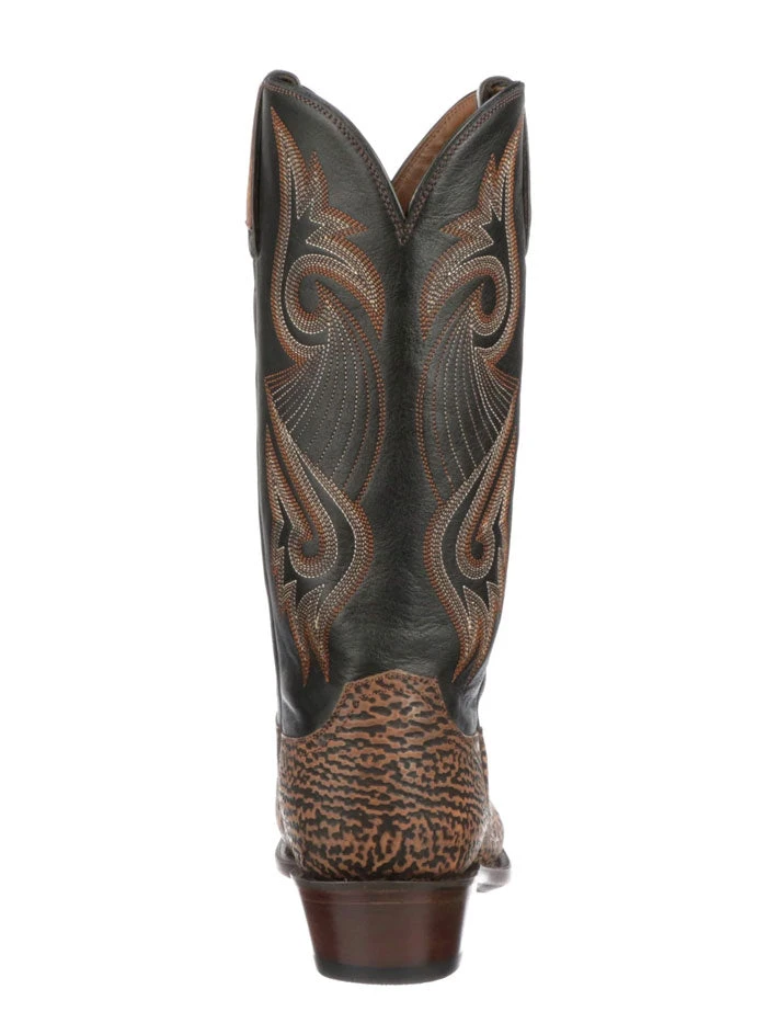 Lucchese M3238.74 Mens Mingus Safari Shark Boots Black - Image 4