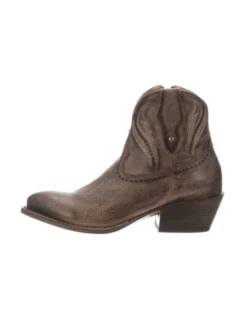 Lucchese M6039 Womens Sabine Bootie Distressed Brown