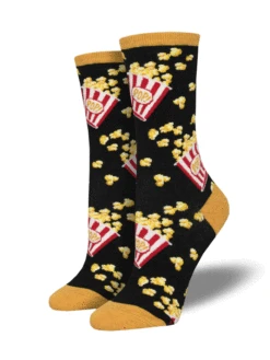 Socksmith WNC2817-BLK Womens Classic Popcorn Socks Black