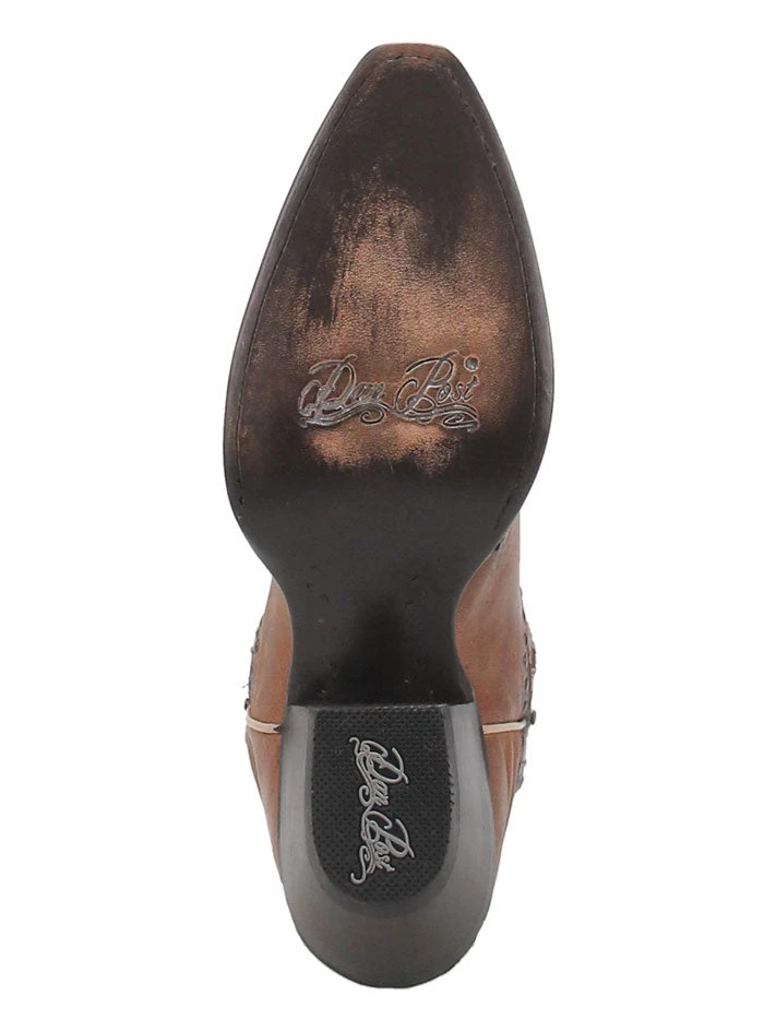 Dan Post DP4383 Womens TARYN Leather Boot Brown And Turquoise - Image 7