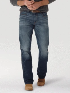 Wrangler WRT20JH Mens Retro Relaxed Fit Bootcut JH Wash