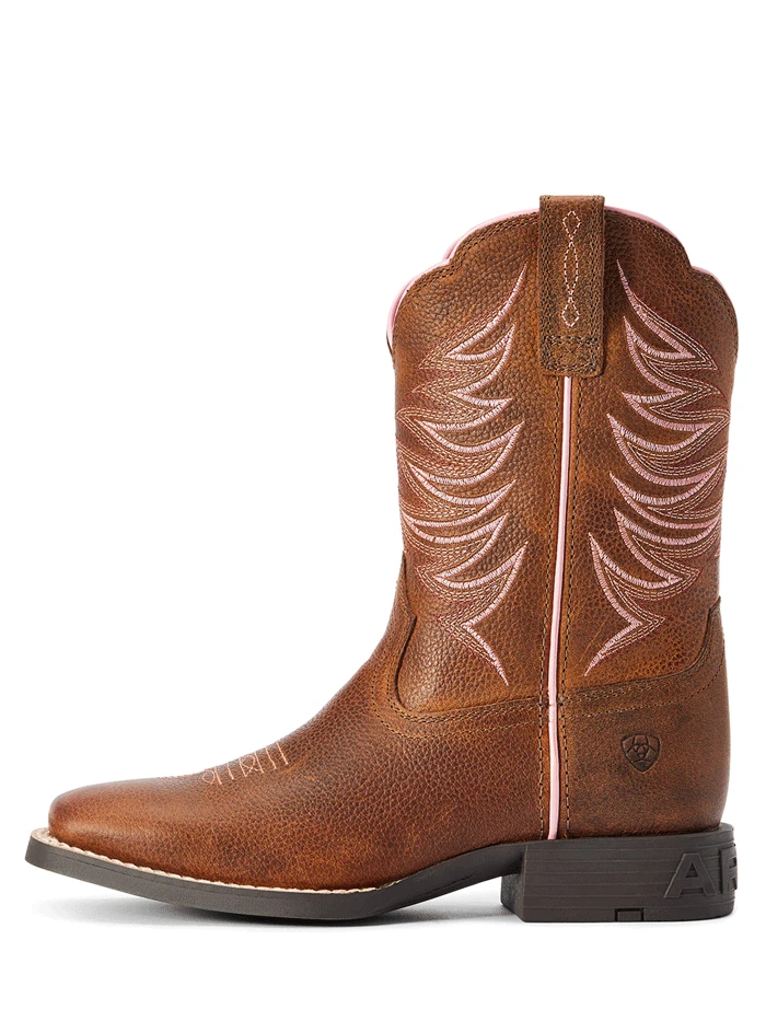 Ariat 10042413 Kids Firecatcher Western Boot Rowdy Brown - Image 3