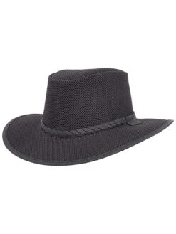 American Hat Makers SOAKER Breathable Wide Brim Sun Hat Black