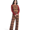 Ariat 10042604 Womens Long Sleeve Pajama Set Southwest Style Print