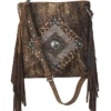 Ariat A770003802 Womens Nashville Crossbody Calf Hair Brown