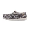 Hey Dude 121413091 Womens Wendy Wooven Shoe Cheetah Grey - 7
