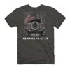 Buck Wear 3686 Mens Bronco Freedom Short Sleeve Graphic Tee Charcoal