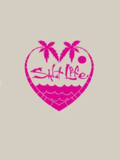 Salt Life SA926 Signature PALM TREE LOVE Decal Sticker