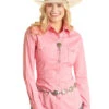 Panhandle PSWSOSR0XX Womens Snap Shirt Pink