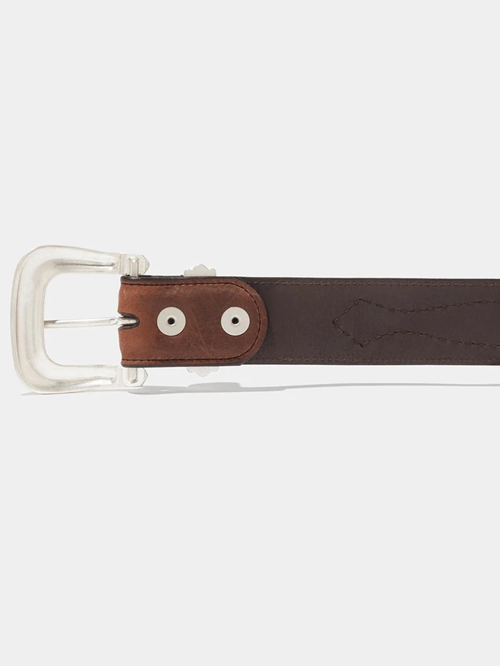 Vintage Bison VB-7012 Mens Dalton Leather Belt Saddle - Image 5