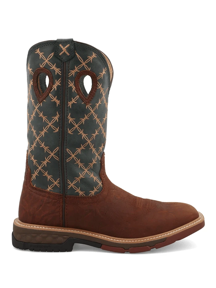 Twisted X MXB0005 Mens Western Work Boot Mocha & Slate - 14.5 - Image 4