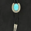 Double S 22108 Western Horseshoe Bolo Tie Silver