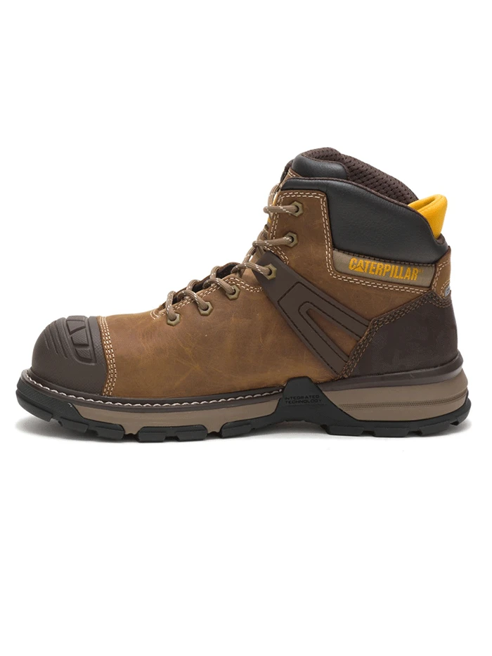 Caterpillar P91218 Mens Excavator Superlite Waterproof Carbon Composite Toe Work Boot Dark Beige - Image 3