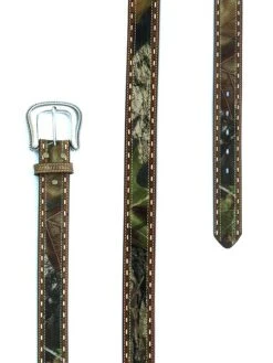 Nocona N24872222-LG Mens LARGE SIZE Mossy Oak Stitching Belt