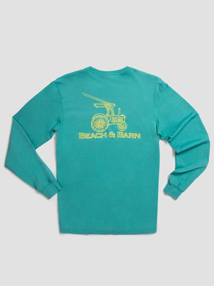Beach & Barn BIG RIG Tee Long Sleeve Seafoam