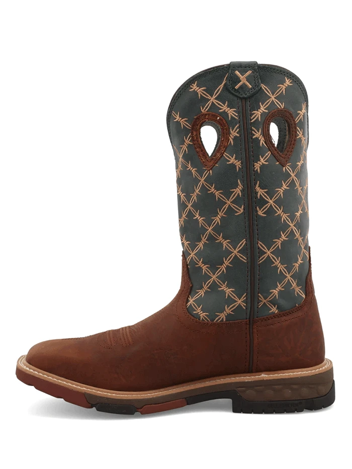 Twisted X MXB0005 Mens Western Work Boot Mocha & Slate - 14.5 - Image 5