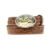 Nocona N4410402 Kids Western Belt With Bullrider Buckle Brown