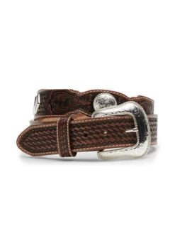 Tony Lama C42464 Mens Stillwater Creek Belt Tan