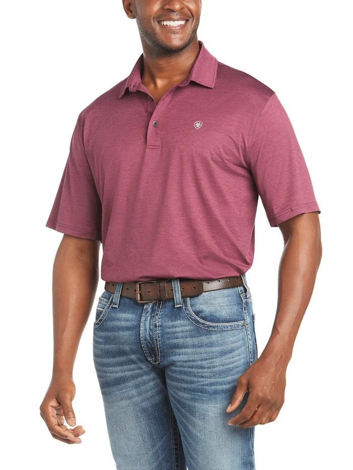 Ariat 10035160 Mens Charger 2.0 Polo Malbec