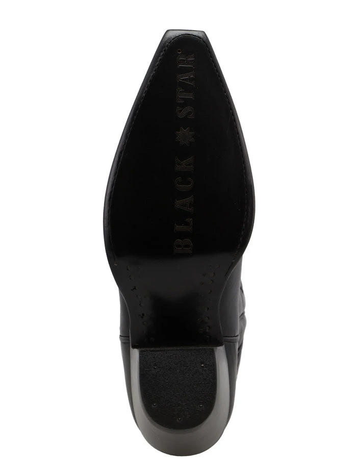 Black Star WBSN011 Womens Matador Leather Boot Black - Image 6