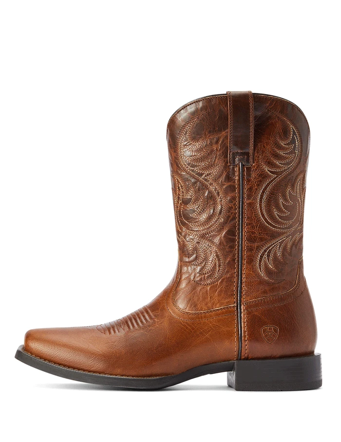 Ariat 10042399 Mens Sport Boss Man Western Boot Rich Cognac - Image 2