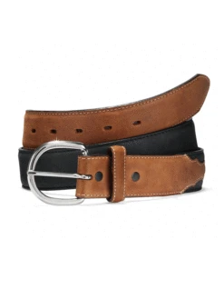 Justin 53700 Mens Classic Western Belt Black Brown