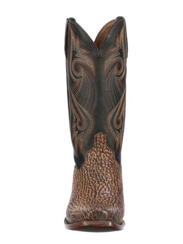 Lucchese M3238.74 Mens Mingus Safari Shark Boots Black - Image 3