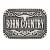 Montana Silversmiths A907 Born Country Attitude Buckle Silver