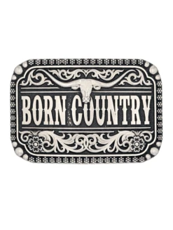 Montana Silversmiths A907 Born Country Attitude Buckle Silver