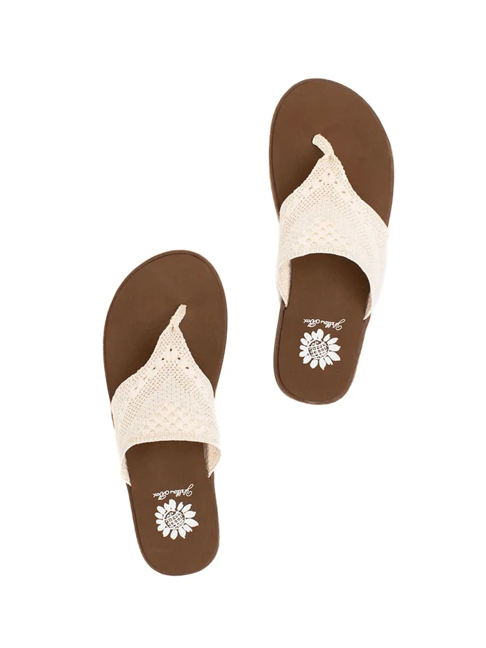 Yellow Box 53996 Womens Feria Flip Flop Sandals Bone - 8 - Image 3