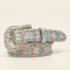 Angel Ranch D130001997 Kids Southwestern Glitter Stones Belt Multicolored